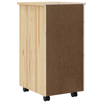 Rullande Skåp med Lådor MOSS Klar lack 34 x 39 x 65,5 cm