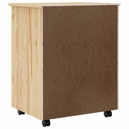 Rullande Skåp med Lådor MOSS Klar lack 53 x 39 x 65,5 cm