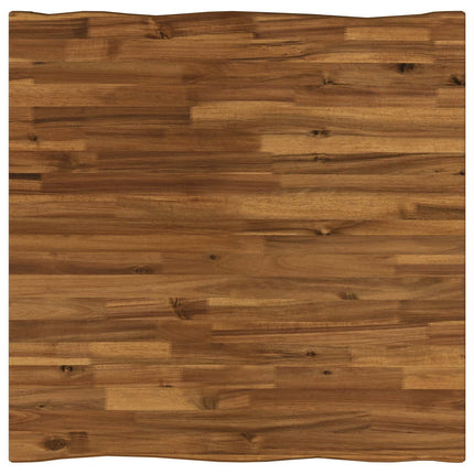 Live Edge Matbord 80 x 80 x 75 cm Massivt Akaciaträ