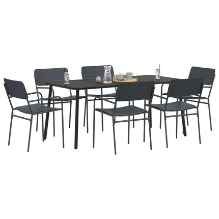 Matgrupp 7 st Antracit Stål
