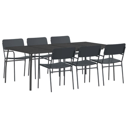 Matgrupp 7 st Antracit Stål
