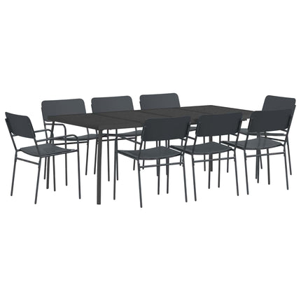Matgrupp 9 st Antracit Stål