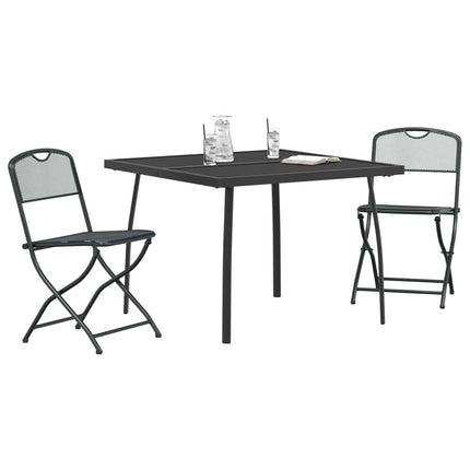 Utemöbelset 3 pcs Antracit Järn och stål