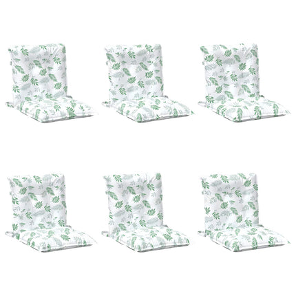 Utomhuskudde 6 pcs Vit 100 x 50 x 7 cm Tyg