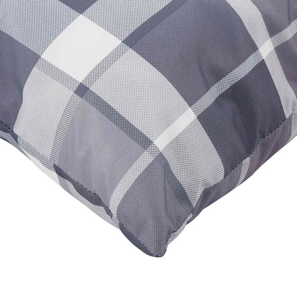 Utomhuskudde Rutig 4 pcs Grå rutigt 60 x 60 cm Tyg