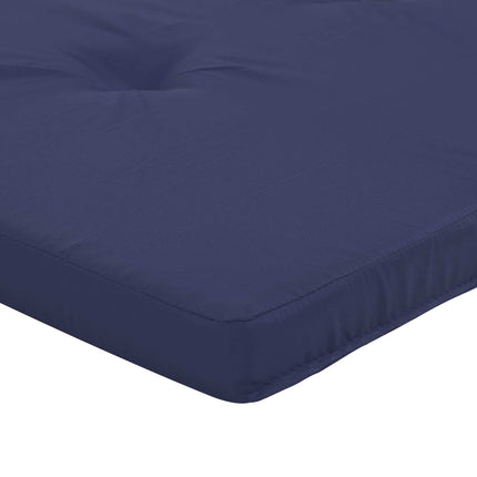 Utomhuskudde 2 pcs Mörkblå 180 x 55 x 7 cm Tyg