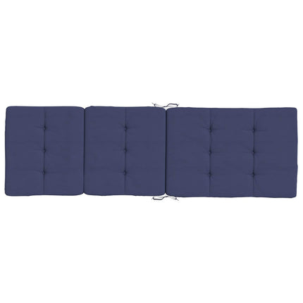Utomhuskudde 2 pcs Mörkblå 180 x 55 x 7 cm Tyg