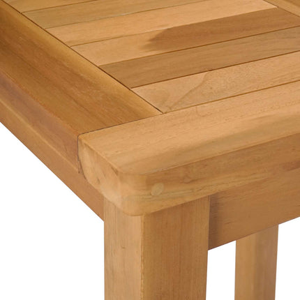 Utomhus Bar Set 3 pcs Obehandlad Massivt teakträ