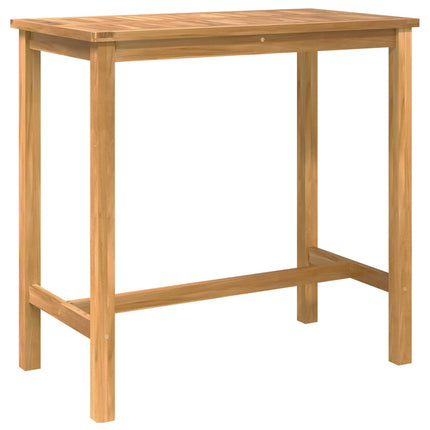 Utomhus Bar Set 5 pcs Obehandlad Massivt teakträ