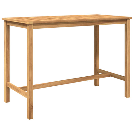 Utomhus Bar Set 7 pcs Naturlig Massivt teakträ