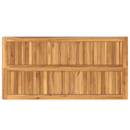 Utomhus Bar Set 7 pcs Naturlig Massivt teakträ