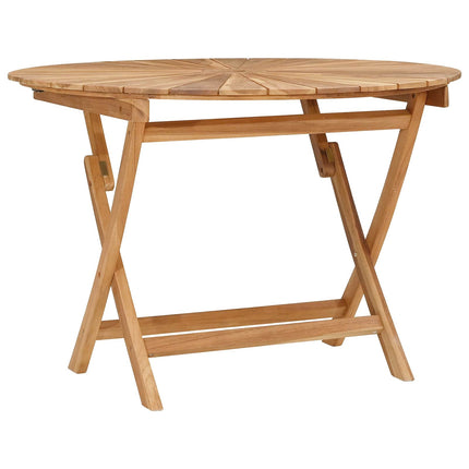 Hopfällbart trädgårdsbord Naturlig Ø 110 x 75 cm