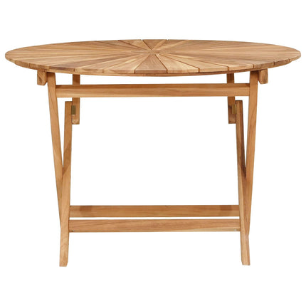 Hopfällbart trädgårdsbord Naturlig Ø 110 x 75 cm