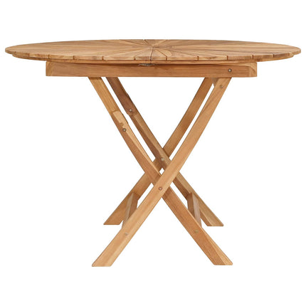 Hopfällbart trädgårdsbord Naturlig Ø 110 x 75 cm