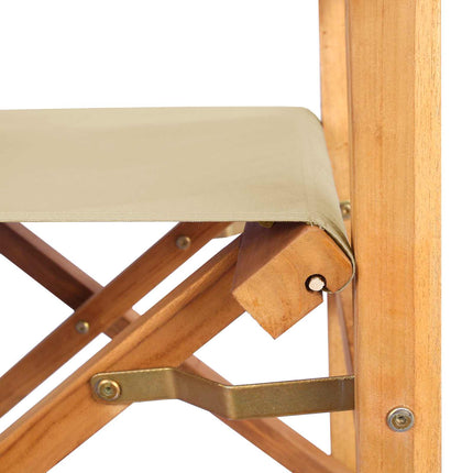 Matstol Brun och beige 56 x 54 x 87 cm Massivt teakträ