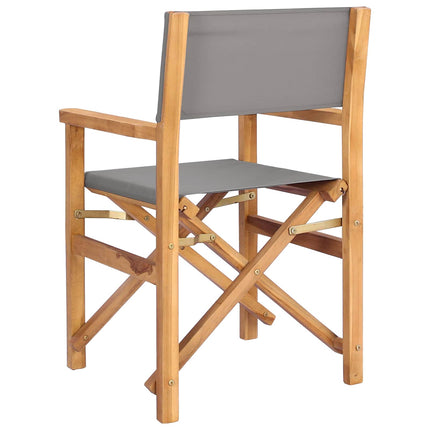 Matstol Brun och ljusgrå 56 x 54 x 87 cm Massivt teakträ
