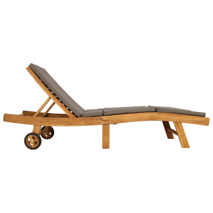 Solstol Polyester Brun och taupe