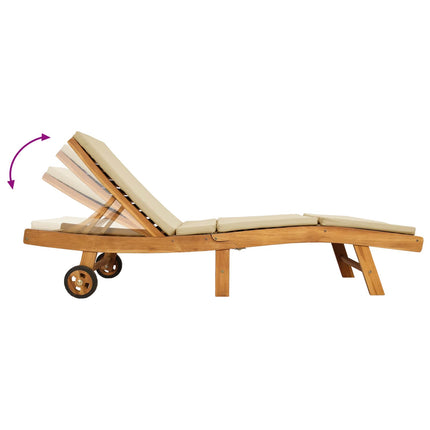Solstol Brun och beige Polyester