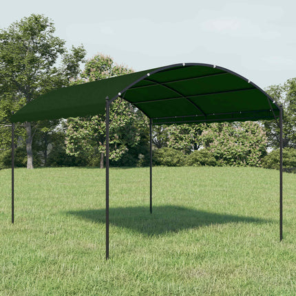 Paviljong 4 x 3 x 2,6 m Grön Polyester och Stål