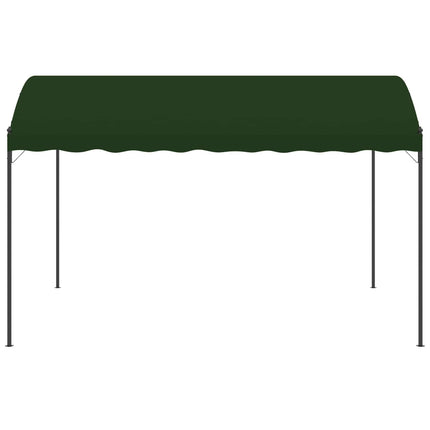Paviljong 4 x 3 x 2,6 m Grön Polyester och Stål