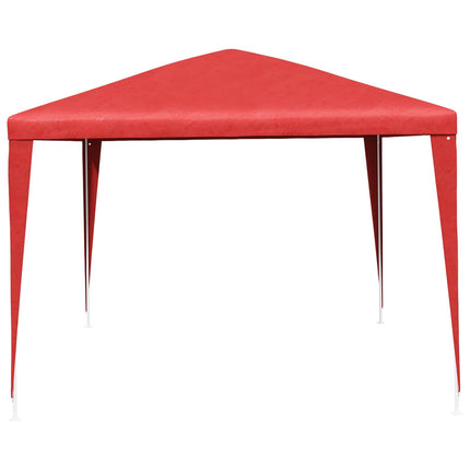 Partytält 400 x 300 x 255 cm Röd PE och stål