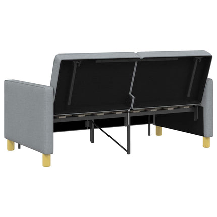 Pull Out Sofa Bed Ljusgrön Tyg