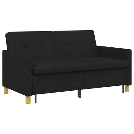 Pull Out Sofa Bed Svart Tyg