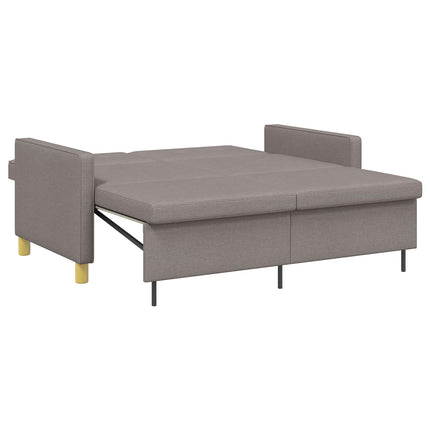 Pull Out Sofa Bed Taupe Tyg
