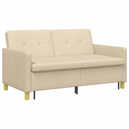 Pull Out Sofa Bed Gräddvit Tyg