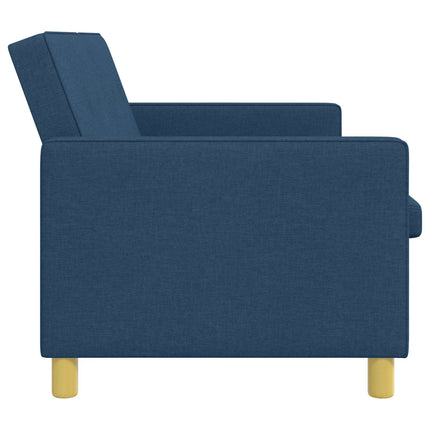 Pull Out Sofa Bed Blå Tyg