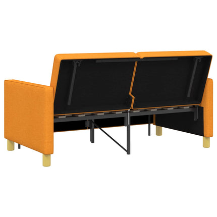 Pull Out Sofa Bed Mörkgul Tyg