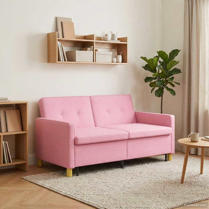 Pull Out Sofa Bed Rosa Tyg