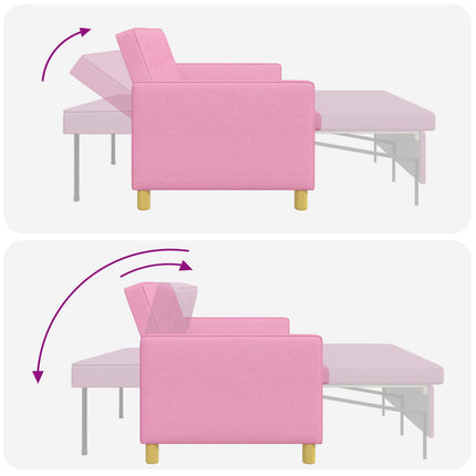 Pull Out Sofa Bed Rosa Tyg