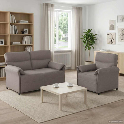 Soffset 2 st Taupe Tyg