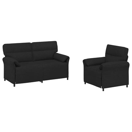 Soffset 2 st Svart Tyg