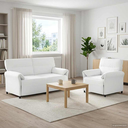 Soffset 2 st Vit Tyg