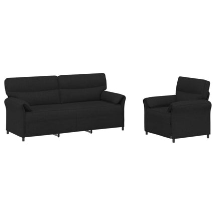 Soffset 2 st Svart Tyg