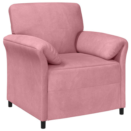 Soffset 2 st Rosa Sammet
