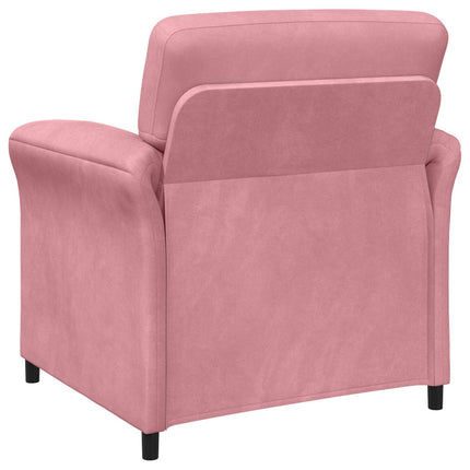 Soffset 2 st Rosa Sammet