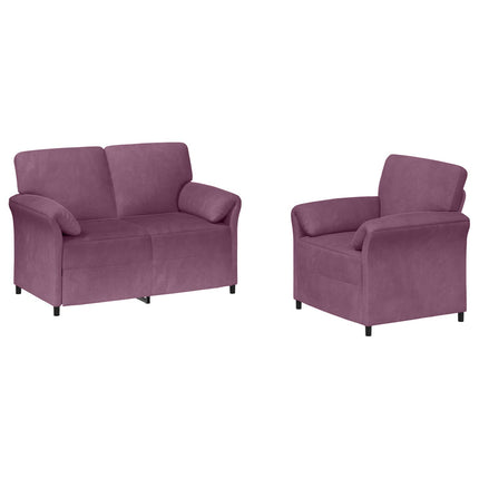 Soffset 2 st Lila Sammet