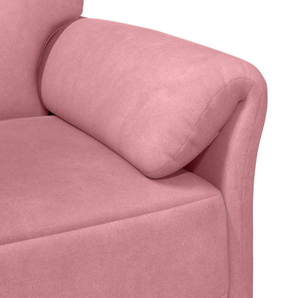 Soffset 2 st Rosa Sammet