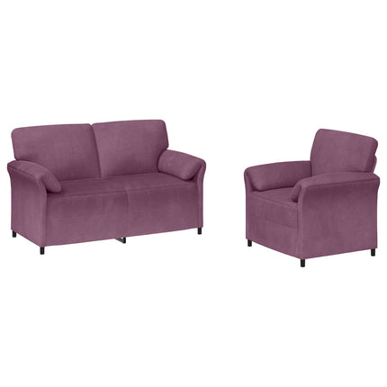 Soffset 2 st Lila Sammet
