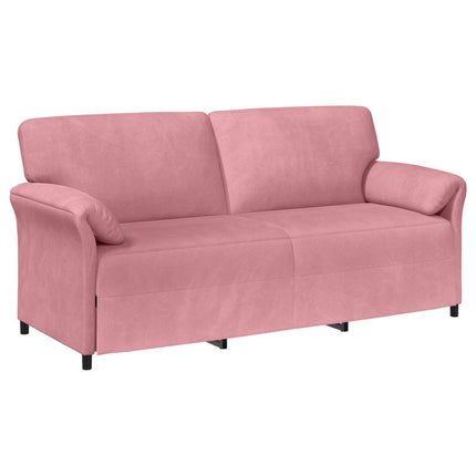 Soffset 2 st Rosa Sammet