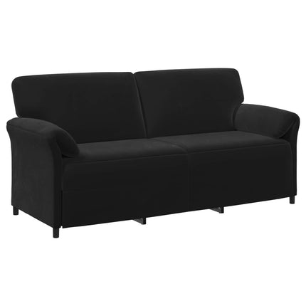 Soffset 2 st Svart Sammet