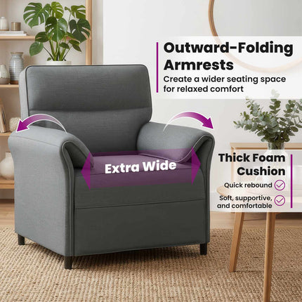 Soffa 100% polyester metallram MDF, Plywood