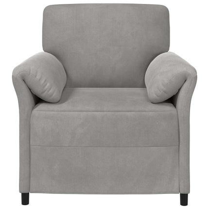 En-sitssoffa Ljusgrå 88 x 83 x 95 cm Sammet