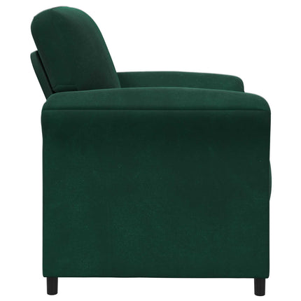 En-sitssoffa Mörkgrön 88 x 83 x 95 cm Sammet