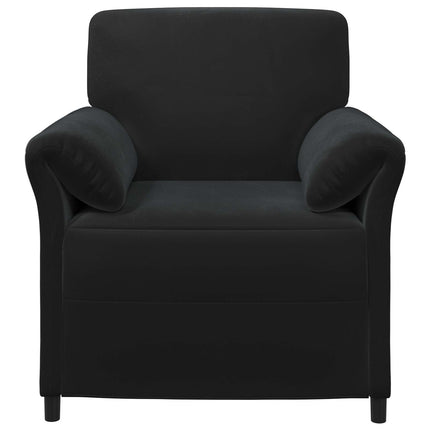 En-sitssoffa Svart 88 x 83 x 95 cm Sammet