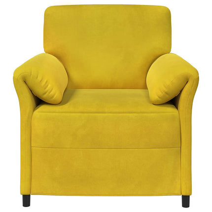 En-sitssoffa Gul 88 x 83 x 95 cm Sammet
