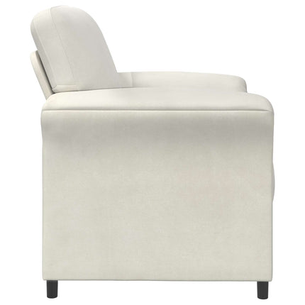 En-sitssoffa Gräddvit 88 x 83 x 95 cm Sammet